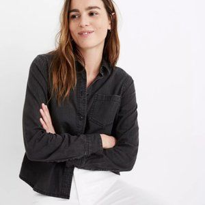 Madewell Denim Shrunken Ex-Boyfriend Shirt